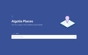 Places.js: Address search autocomplete