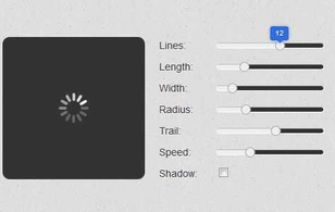 Spin.js: Customizable loader animation